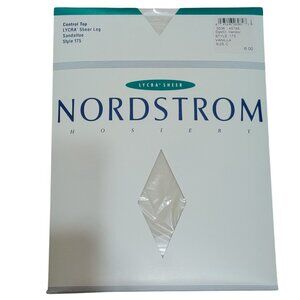 Nordstrom C Control Top Sheer Sandaltoe Pantyhose Style 175 Vanilla Vintage NIP